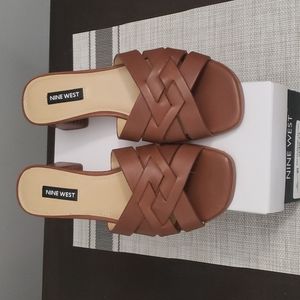 Nine West slip on mule sandals